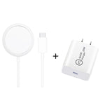 XJ-31 2合1 15W 磁吸無線充電器 + PD 20W USB-C / Type-C 旅行充電套裝，適用 iPhone 12 系列，歐規插頭、美規插頭、英規插頭