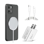 XJ-32 3合1 15W磁吸無線充電 + PD 20W USB-C / Type-C旅行充電 + USB-C / Type-C轉8針快速充電線，適用iPhone系列，美規插頭，歐規插頭，英規插頭