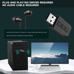 RT02 USB Bluetooth Audio Adapter Receives Transmits 2-in-1 Bluetooth 5.0 Hands-free Talk Car Bluetooth Receiver