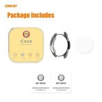 For Samsung Galaxy Watch 3 45mm 2 in 1 ENKAY Hat-Prince Electroplate Soft TPU Case + 0.2mm 9H 2.15D Curved Edge Tempered Glass Film