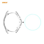 2 in 1 ENKAY Hat-Prince Transparent Soft TPU Case + 0.2mm 9H 2.15D Curved Edge Tempered Glass Film, For Samsung Galaxy Watch 3 45mm