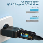 LZ-023 18W QC 3.0 USB 便攜旅行充電器 + 3A USB 轉 8 Pin 數據線，歐盟插頭，8 Pin 數據線，歐盟插頭