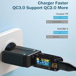 LZ-023 18W QC3.0 USB便攜旅行充電器 + 3A USB轉Type-C數據線，美規插頭，Type-C數據線，美規插頭