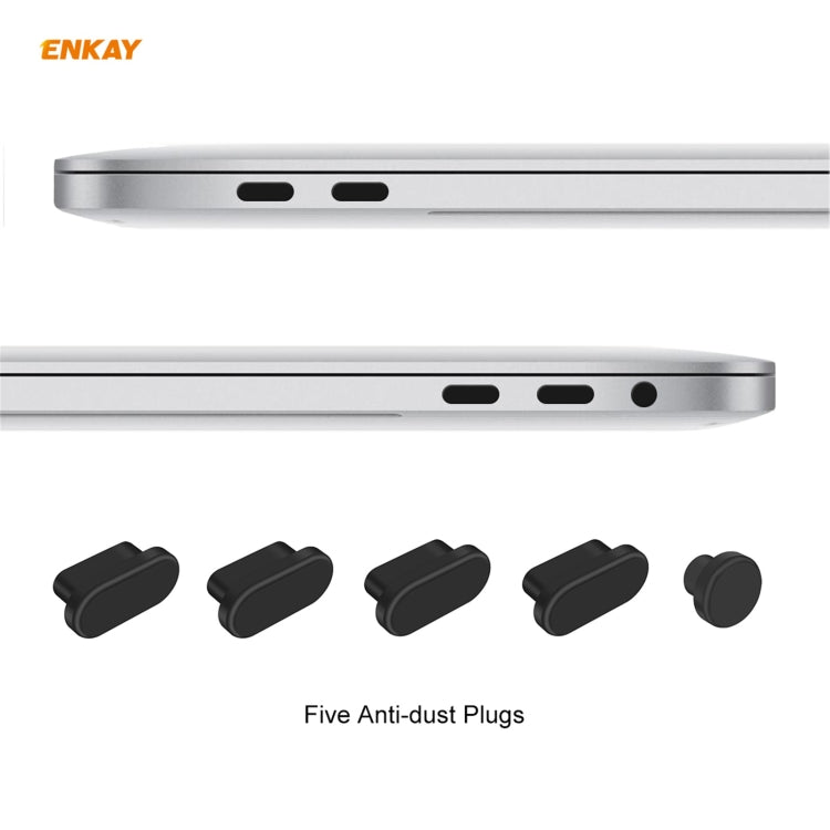 ENKAY 3 合 1 水晶筆記型電腦保護殼 + 歐規 TPU 鍵盤膜 + 防塵塞組合，適用於 MacBook Pro 13.3 吋 A1708（無 Touch Bar），適用於 MacBook Pro 13.3 吋 A1708（無 Touch Bar）