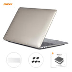 ENKAY 3合1水晶筆記型電腦保護殼 + 歐規TPU鍵盤膜 + 防塵塞組合，適用於MacBook Air 13.3吋 A1932 (2018)