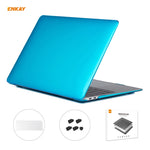 ENKAY 3合1水晶筆記型電腦保護殼 + 歐規TPU鍵盤膜 + 防塵塞組合，適用於MacBook Air 13.3吋 A1932 (2018)
