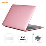 ENKAY 3合1水晶筆記型電腦保護殼 + 歐規TPU鍵盤膜 + 防塵塞組合，適用於MacBook Air 13.3吋 A1932 (2018)