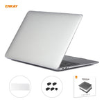 ENKAY 3合1水晶筆記型電腦保護殼 + 歐規TPU鍵盤膜 + 防塵塞組合，適用於MacBook Air 13.3吋 A1932 (2018)
