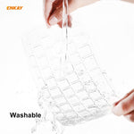 ENKAY 3合1水晶筆記型電腦保護殼 + 歐規TPU鍵盤膜 + 防塵塞組合，適用於MacBook Air 13.3吋 A1932 (2018)