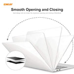 ENKAY 3合1水晶筆記型電腦保護殼 + 歐規TPU鍵盤膜 + 防塵塞組合，適用於MacBook Air 13.3吋 A1932 (2018)