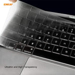 ENKAY 3合1水晶筆記型電腦保護殼 + 歐規TPU鍵盤膜 + 防塵塞組合，適用於MacBook Air 13.3吋 A1932 (2018)