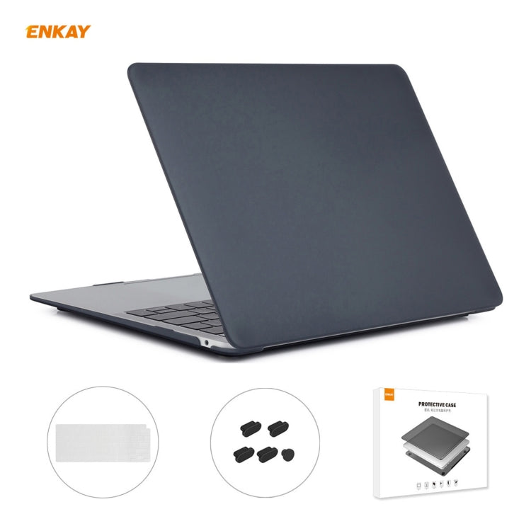ENKAY 3 合 1 霧面筆記型電腦保護殼 + 歐規 TPU 鍵盤膜 + 防塵塞組合，適用於 MacBook Air 13.3 吋 A2179 & A2337（2020），適用於 MacBook Air 13.3 吋 A2179（2020）