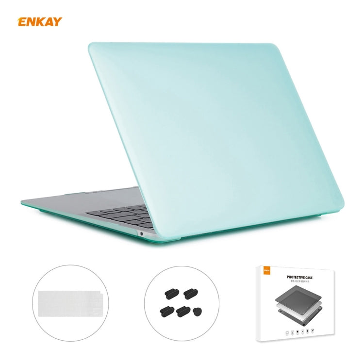 ENKAY 3 合 1 霧面筆記型電腦保護殼 + 歐規 TPU 鍵盤膜 + 防塵塞組合，適用於 MacBook Air 13.3 吋 A2179 & A2337（2020），適用於 MacBook Air 13.3 吋 A2179（2020）