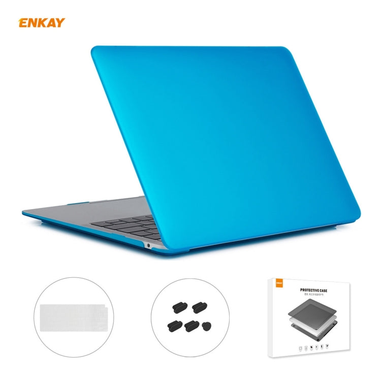 ENKAY 3 合 1 霧面筆記型電腦保護殼 + 歐規 TPU 鍵盤膜 + 防塵塞組合，適用於 MacBook Air 13.3 吋 A2179 & A2337（2020），適用於 MacBook Air 13.3 吋 A2179（2020）