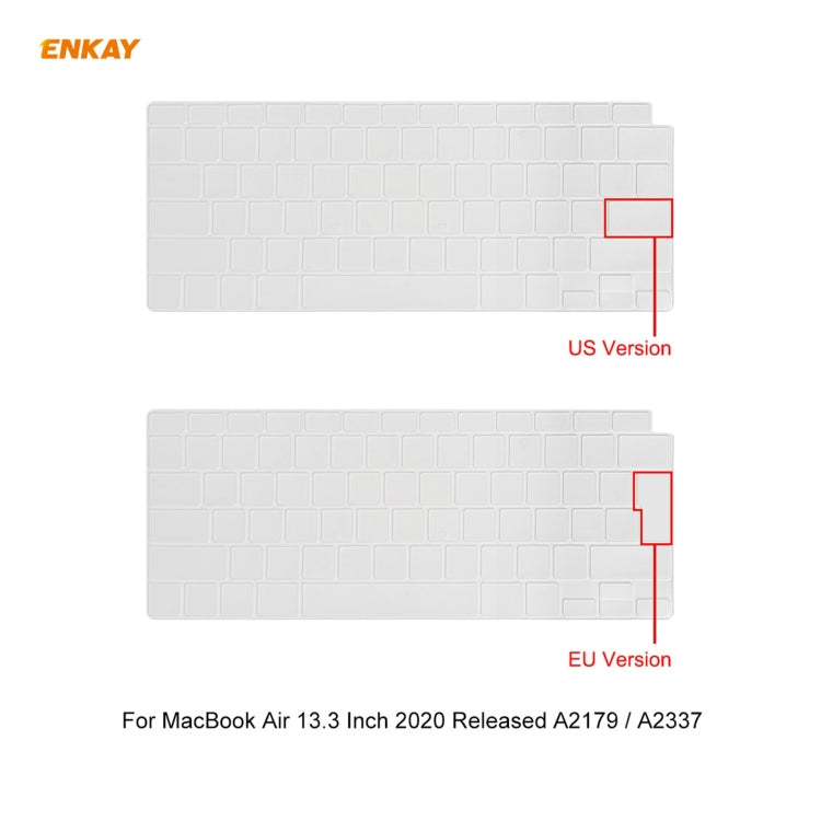 ENKAY 3 合 1 霧面筆記型電腦保護殼 + 歐規 TPU 鍵盤膜 + 防塵塞組合，適用於 MacBook Air 13.3 吋 A2179 & A2337（2020），適用於 MacBook Air 13.3 吋 A2179（2020）