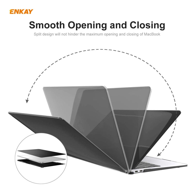 ENKAY 3 合 1 霧面筆記型電腦保護殼 + 歐規 TPU 鍵盤膜 + 防塵塞組合，適用於 MacBook Air 13.3 吋 A2179 & A2337（2020），適用於 MacBook Air 13.3 吋 A2179（2020）