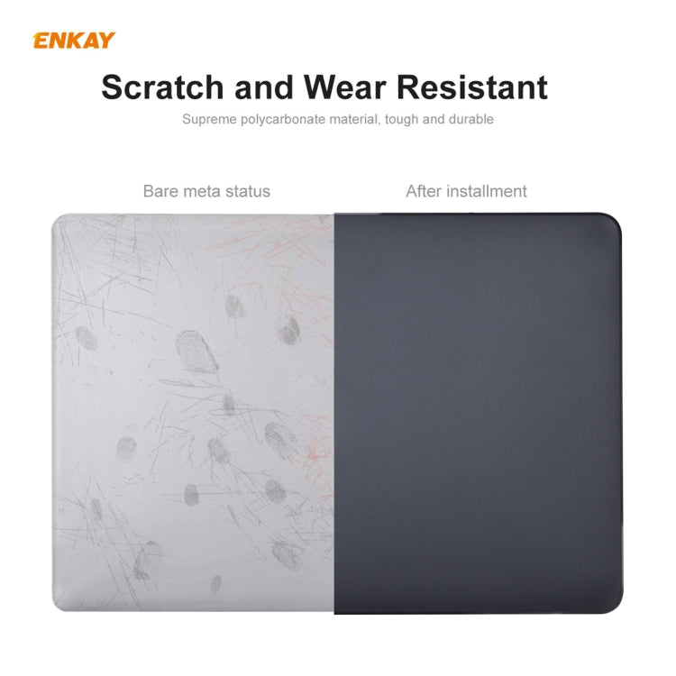 ENKAY 3 合 1 霧面筆記型電腦保護殼 + 歐規 TPU 鍵盤膜 + 防塵塞組合，適用於 MacBook Air 13.3 吋 A2179 & A2337（2020），適用於 MacBook Air 13.3 吋 A2179（2020）