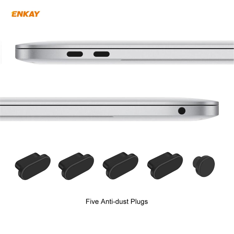ENKAY 3 合 1 霧面筆記型電腦保護殼 + 歐規 TPU 鍵盤膜 + 防塵塞組合，適用於 MacBook Air 13.3 吋 A2179 & A2337（2020），適用於 MacBook Air 13.3 吋 A2179（2020）