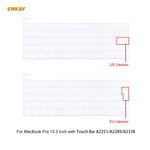 ENKAY 3 合 1 水晶筆記型電腦保護殼 + 歐規 TPU 鍵盤膜 + 防塵塞組合，適用於 MacBook Pro 13.3 吋 A2251 & A2289 & A2338（有 Touch Bar），適用於 MacBook Pro 13.3 吋 A2251（有 Touch Bar）