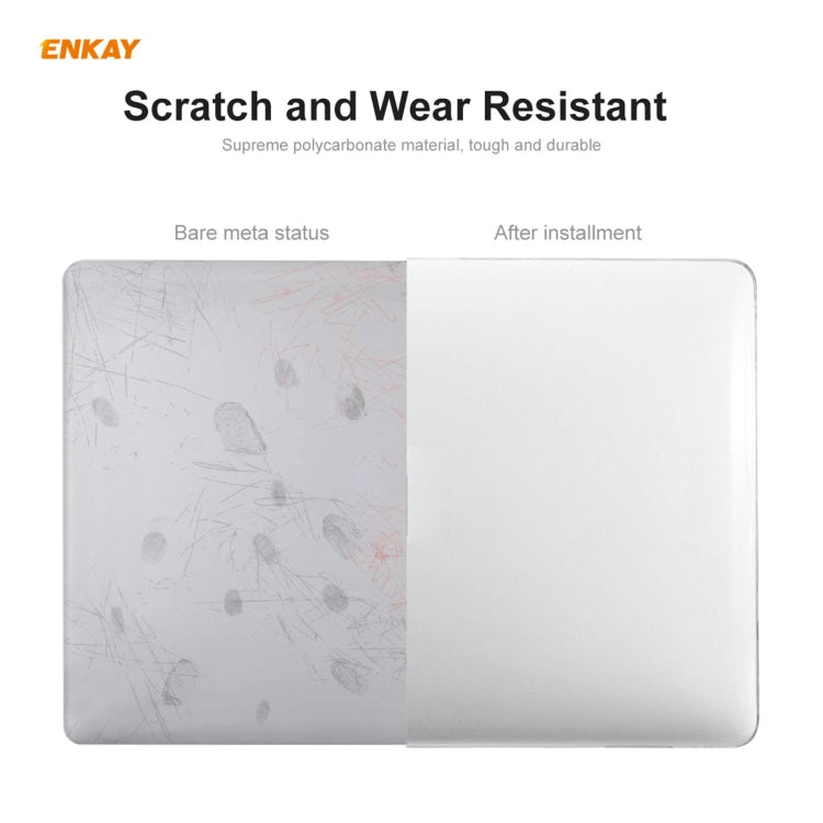 ENKAY 3 合 1 水晶筆記型電腦保護殼 + 歐規 TPU 鍵盤膜 + 防塵塞組合，適用於 MacBook Pro 13.3 吋 A2251 & A2289 & A2338（有 Touch Bar），適用於 MacBook Pro 13.3 吋 A2251（有 Touch Bar）
