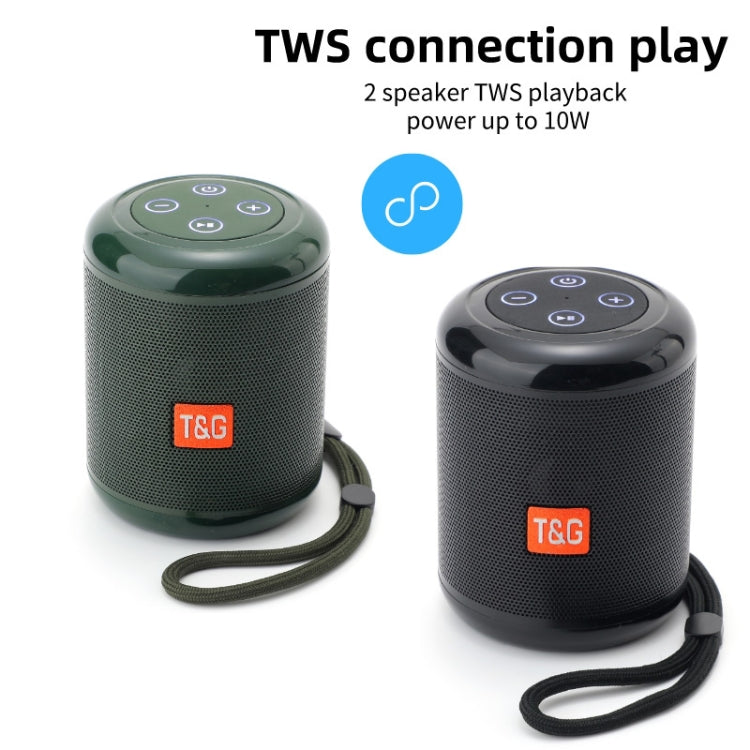 T&G TG519 TWS HiFi 便攜藍牙喇叭低音炮戶外無線柱狀喇叭，支援 TF 卡/FM/3.5mm AUX/U 盤/免提通話
