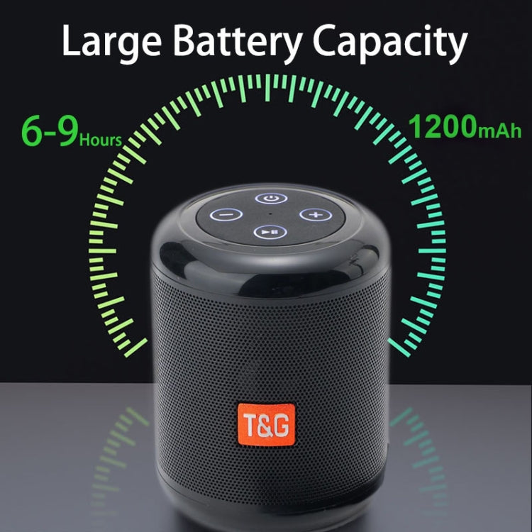 T&G TG519 TWS HiFi 便攜藍牙喇叭低音炮戶外無線柱狀喇叭，支援 TF 卡/FM/3.5mm AUX/U 盤/免提通話