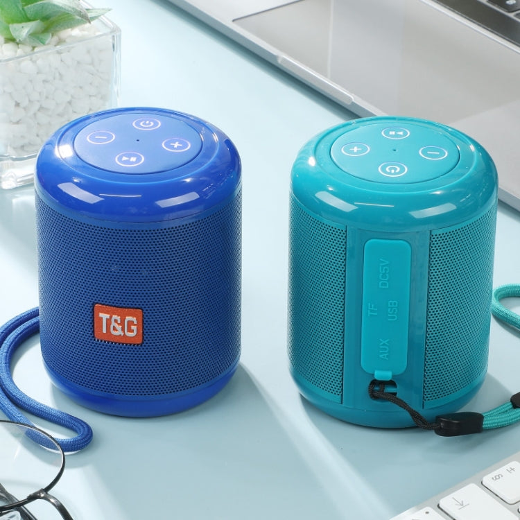 T&G TG519 TWS HiFi 便攜藍牙喇叭低音炮戶外無線柱狀喇叭，支援 TF 卡/FM/3.5mm AUX/U 盤/免提通話