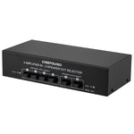 B042 4 進 2 出功率放大音響切換器揚聲器切換分配器，每通道 300W 無損音質，B042