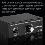 B051 2 Input And 1 Output Power Amplifier And Speaker Selection Switcher Output With Volume Adjustment 2 Power Amplifiers Audio Switcher Switch Distribution Comparator, B051