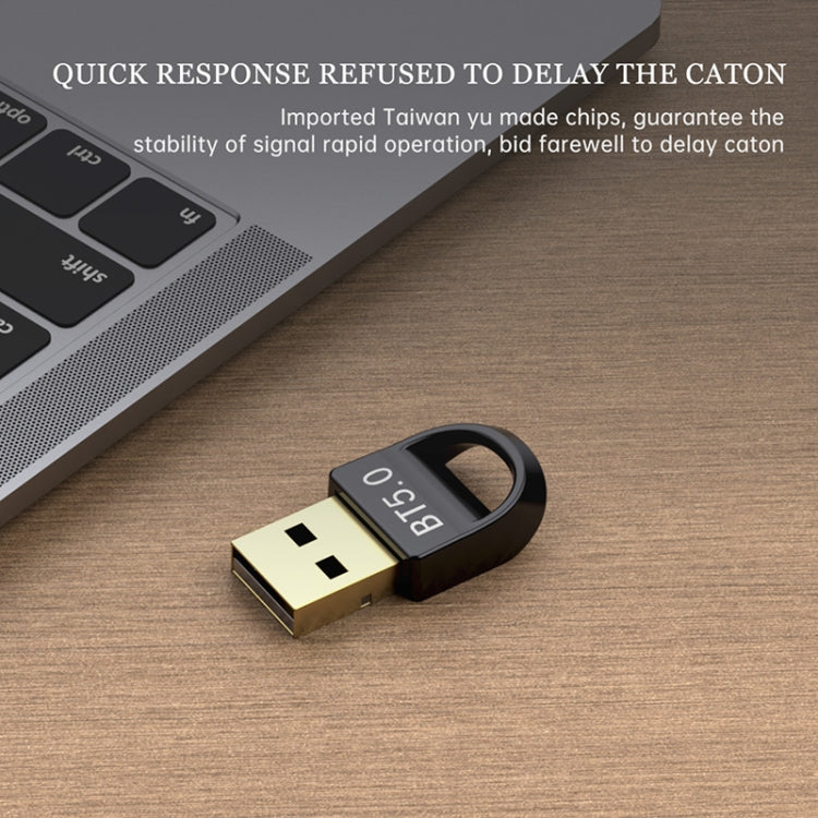 USB 藍牙 V5.0 轉接器接收器，藍牙 V5.0