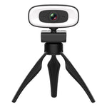 C10 2K 高清無失真 360 度旋轉三速補光 USB 免驅動網路攝影機，內建更清晰麥克風