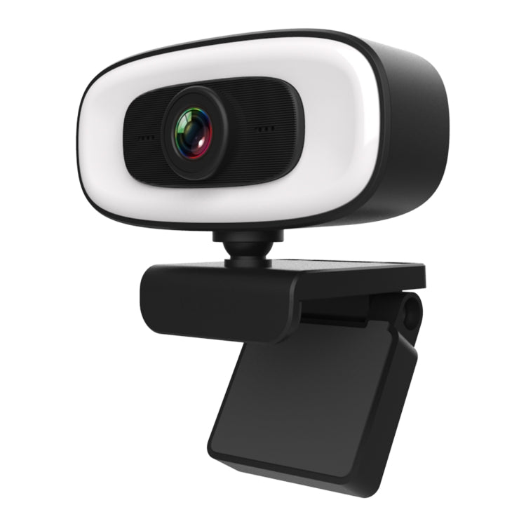 C10 2K 高清無失真 360 度旋轉三速補光 USB 免驅動網路攝影機，內建更清晰麥克風