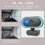 C11 2K畫質高清無失真360度旋轉內建麥克風聲音清晰網路攝影機附三腳架