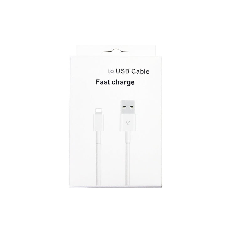 XJ-51 3A USB 轉 8 針快速充電線適用於 iPhone 12 系列，長度：2m，2m