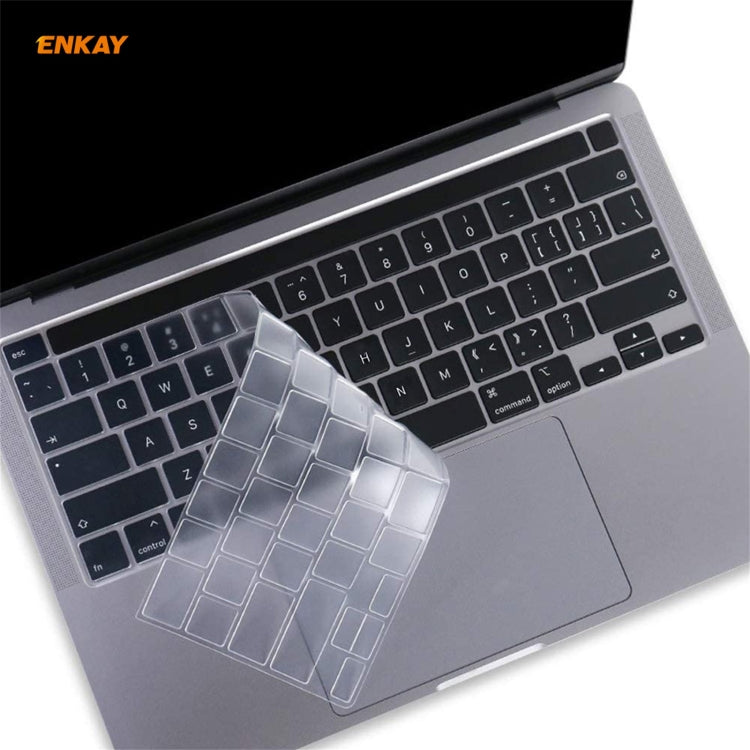 ENKAY 軟質 TPU 鍵盤保護膜，適用於 MacBook Pro 16 吋 A2141 / Pro 13.3 吋 A2289 & A2251 & A2338 (2020)，歐規版本