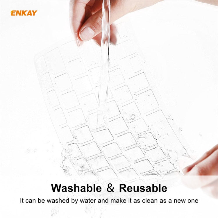 ENKAY 軟質 TPU 鍵盤保護膜，適用於 MacBook Pro 16 吋 A2141 / Pro 13.3 吋 A2289 & A2251 & A2338 (2020)，歐規版本