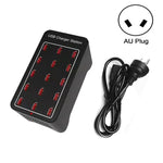 XLD-A7 100W 15口USB快速充電站智能充電器，AC 100-240V，100W 15口USB歐規插頭，100W 15口USB美規插頭，100W 15口USB澳規插頭，100W 15口USB英規插頭