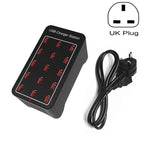 XLD-A7 100W 15口USB快速充電站智能充電器，AC 100-240V，100W 15口USB歐規插頭，100W 15口USB美規插頭，100W 15口USB澳規插頭，100W 15口USB英規插頭