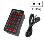 XLD-A7 150W 30口USB快速充電站智能充電器，AC 110-240V，150W 30口USB歐規插頭，150W 30口USB美規插頭，150W 30口USB澳規插頭，150W 30口USB英規插頭