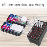 XLD-A7 150W 30口USB快速充電站智能充電器，AC 110-240V，150W 30口USB歐規插頭，150W 30口USB美規插頭，150W 30口USB澳規插頭，150W 30口USB英規插頭
