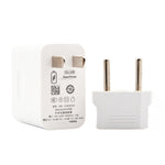 HW-66W 6A USB 快充旅行充電器，附歐規插頭轉換頭，含歐規插頭