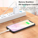 20W PD 3.0 旅行快速充電電源適配器，附 USB-C / Type-C 轉 Type-C 快充數據線，澳洲插頭，1 米，2 米
