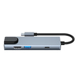 6合1 Type-C轉HDMI + RJ45 + SD / TF + PD + USB集線器轉接器