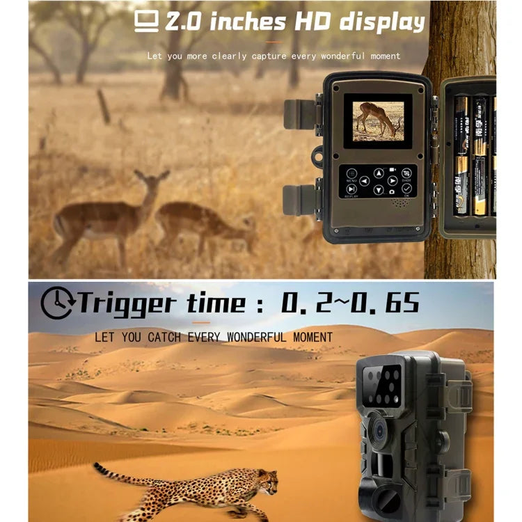PR700 1080P 野生動物狩獵相機 動作感應夜視攝錄機 戶外追蹤掃描觸發，PR700