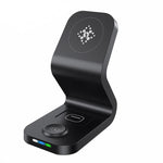 B-13 15W 最大三合一磁吸無線充電器，適用手機、Apple Watch 及 AirPods