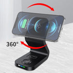 B-13 15W 最大三合一磁吸無線充電器，適用手機、Apple Watch 及 AirPods