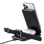 15W 三合一可折疊 Qi 快速無線充電站手機支架，適用 iPhone、iWatch 及 AirPods