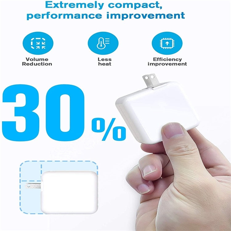 30W USB-C / Type-C 筆記型電腦便攜電源適配器，附 1.8m USB-C / Type-C 對 USB-C / Type-C 充電線，30W 美規插頭，30W 歐規插頭，30W 英規插頭，30W 澳規插頭