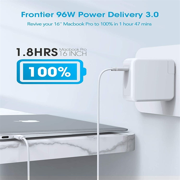 96W USB-C / Type-C 電源適配器便攜充電器，附 1.8m USB-C / Type-C 對 USB-C / Type-C 充電線，96W 英規插頭，96W 澳規插頭，96W 美規插頭，96W 歐規插頭