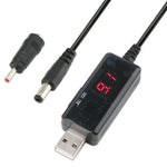 KWS-912V USB升壓轉換器 DC 5V轉9V 12V轉換線 + 3.5x1.35mm插頭組，5V轉9V / 12V